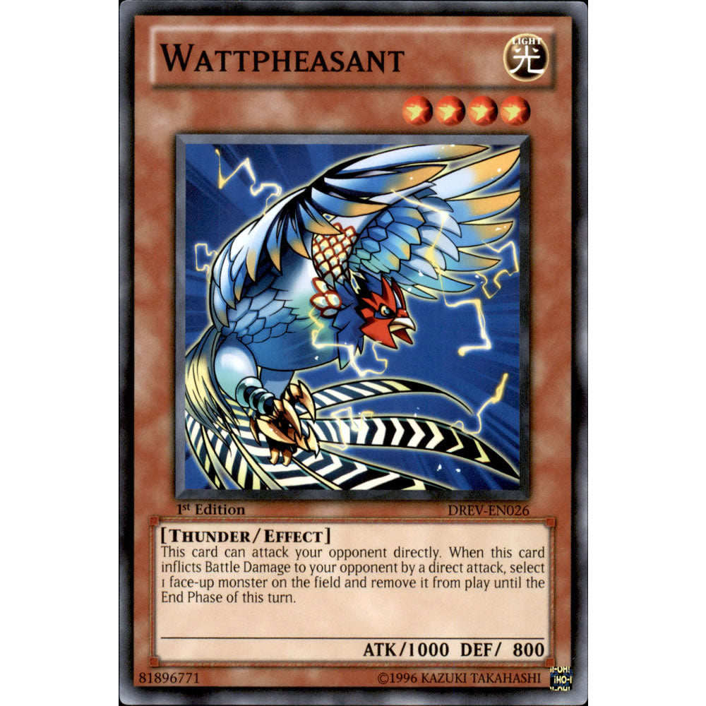 Wattpheasant DREV-EN026 Yu-Gi-Oh! Card from the Duelist Revolution Set