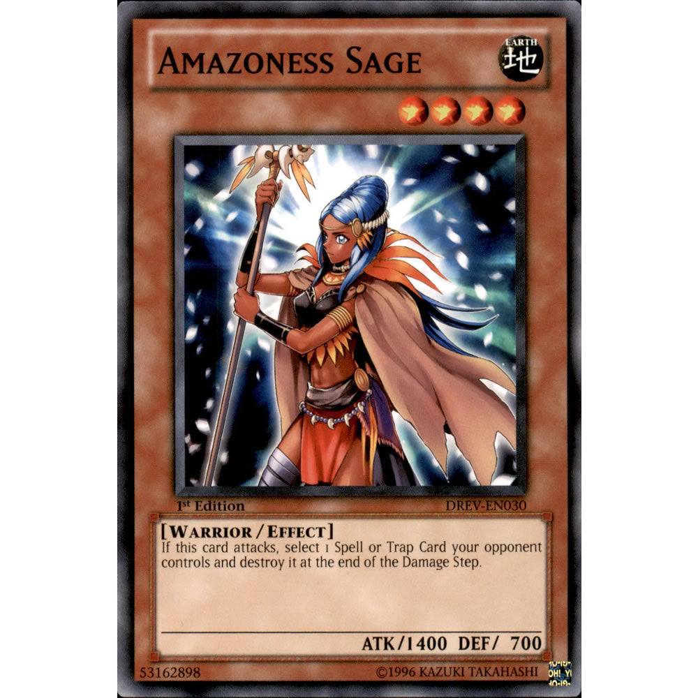 Amazoness Sage DREV-EN030 Yu-Gi-Oh! Card from the Duelist Revolution Set
