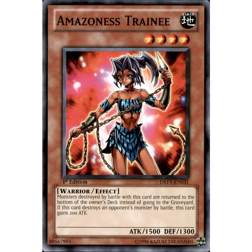 Amazoness Trainee DREV-EN031 Yu-Gi-Oh! Card from the Duelist Revolution Set