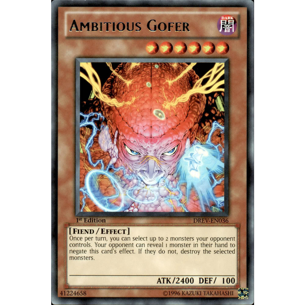 Ambitious Gofer DREV-EN036 Yu-Gi-Oh! Card from the Duelist Revolution Set