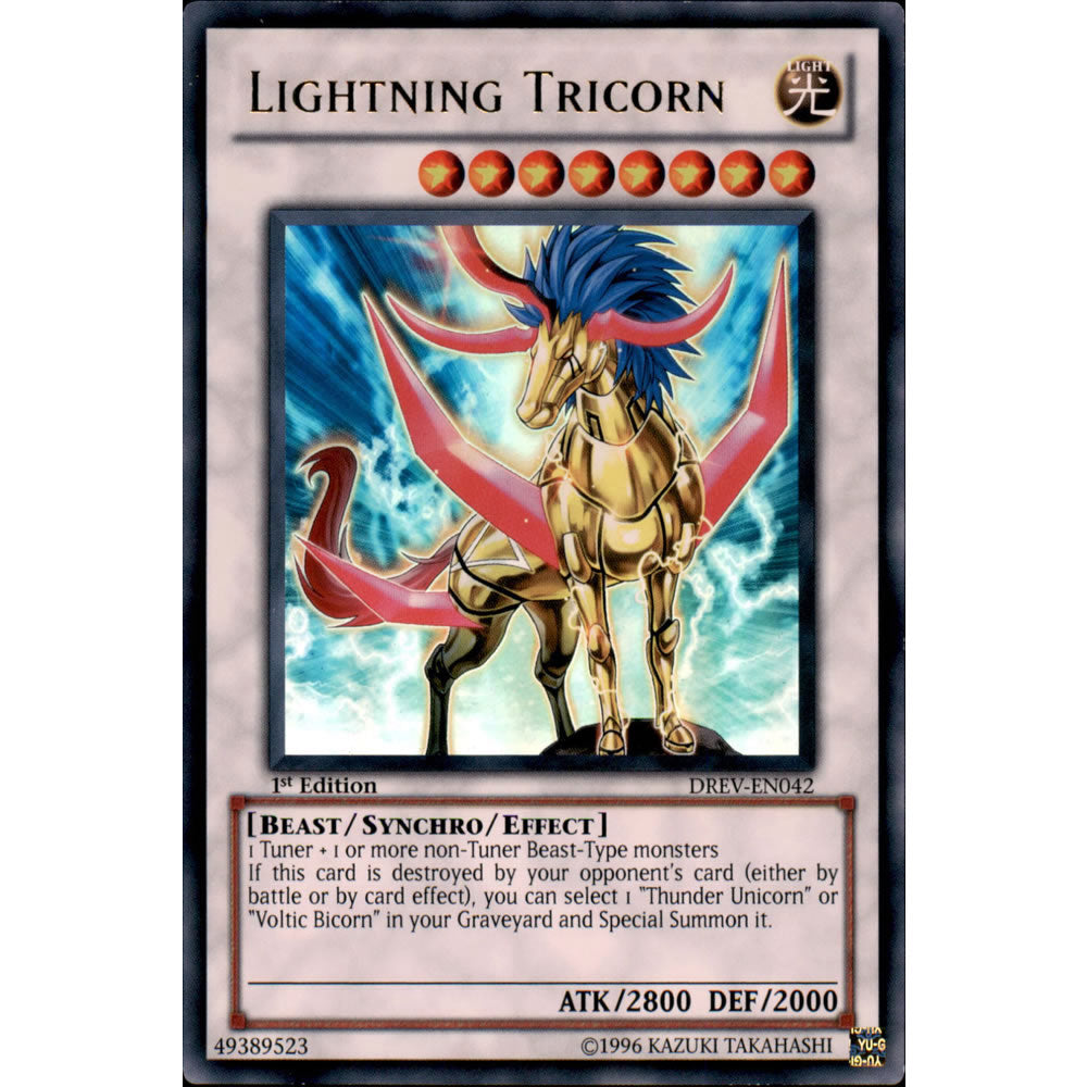 Lightning Tricorn DREV-EN042 Yu-Gi-Oh! Card from the Duelist Revolution Set