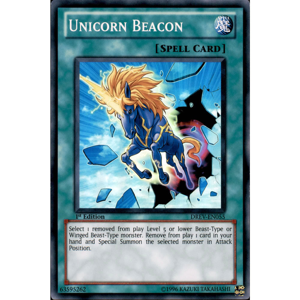 Unicorn Beacon DREV-EN055 Yu-Gi-Oh! Card from the Duelist Revolution Set