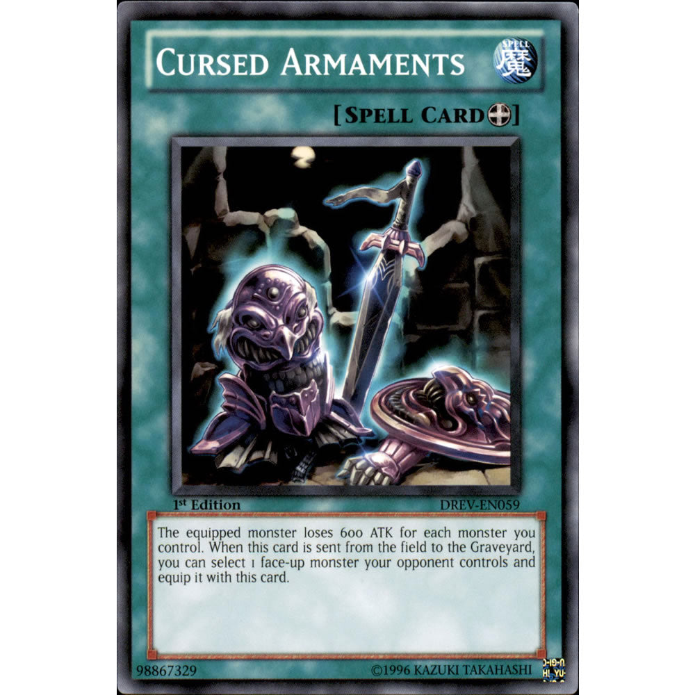 Cursed Armaments DREV-EN059 Yu-Gi-Oh! Card from the Duelist Revolution Set