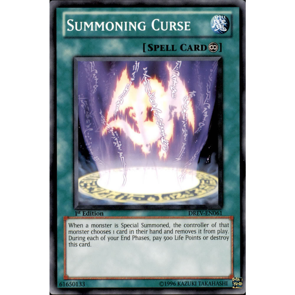 Summoning Curse DREV-EN061 Yu-Gi-Oh! Card from the Duelist Revolution Set