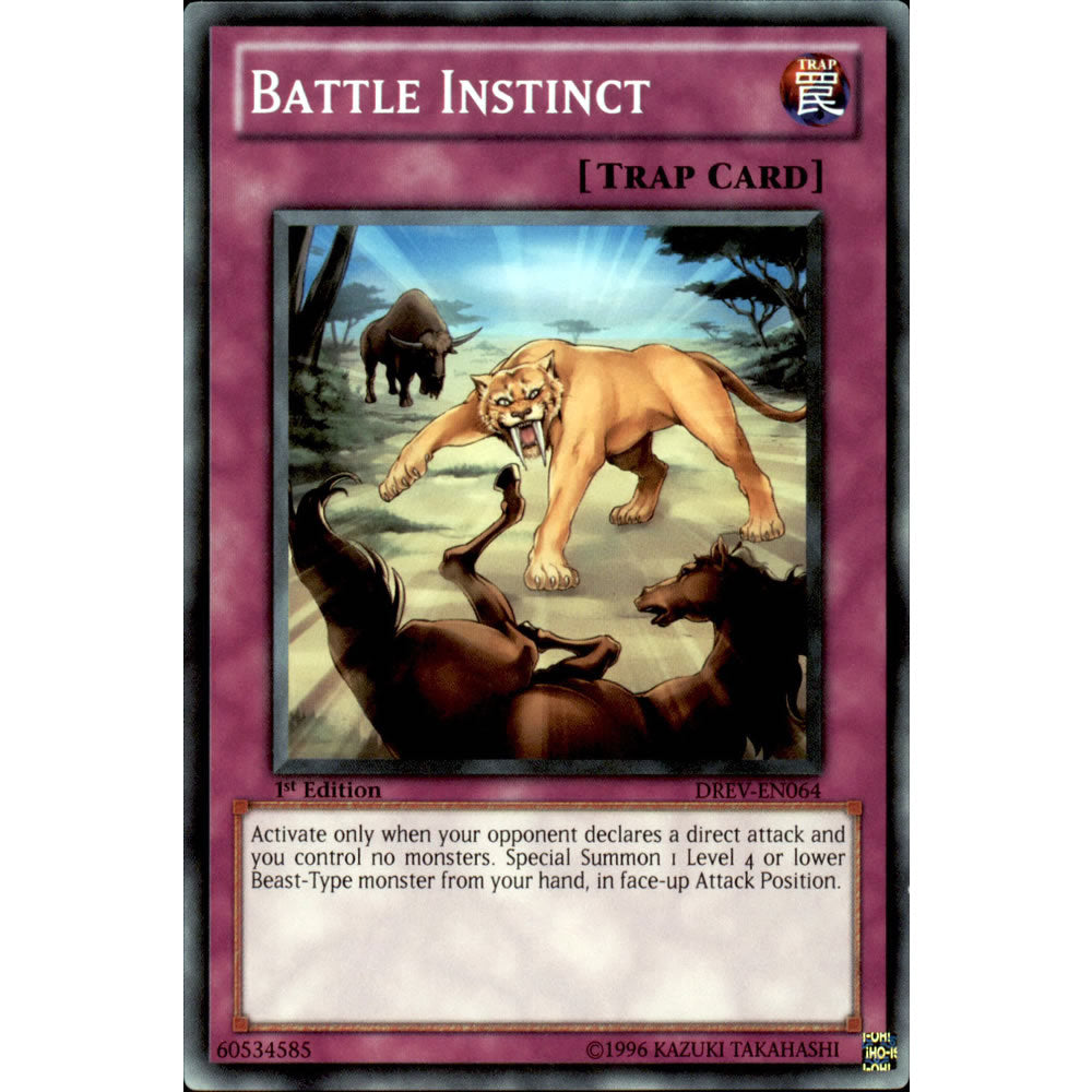 Battle Instinct DREV-EN064 Yu-Gi-Oh! Card from the Duelist Revolution Set