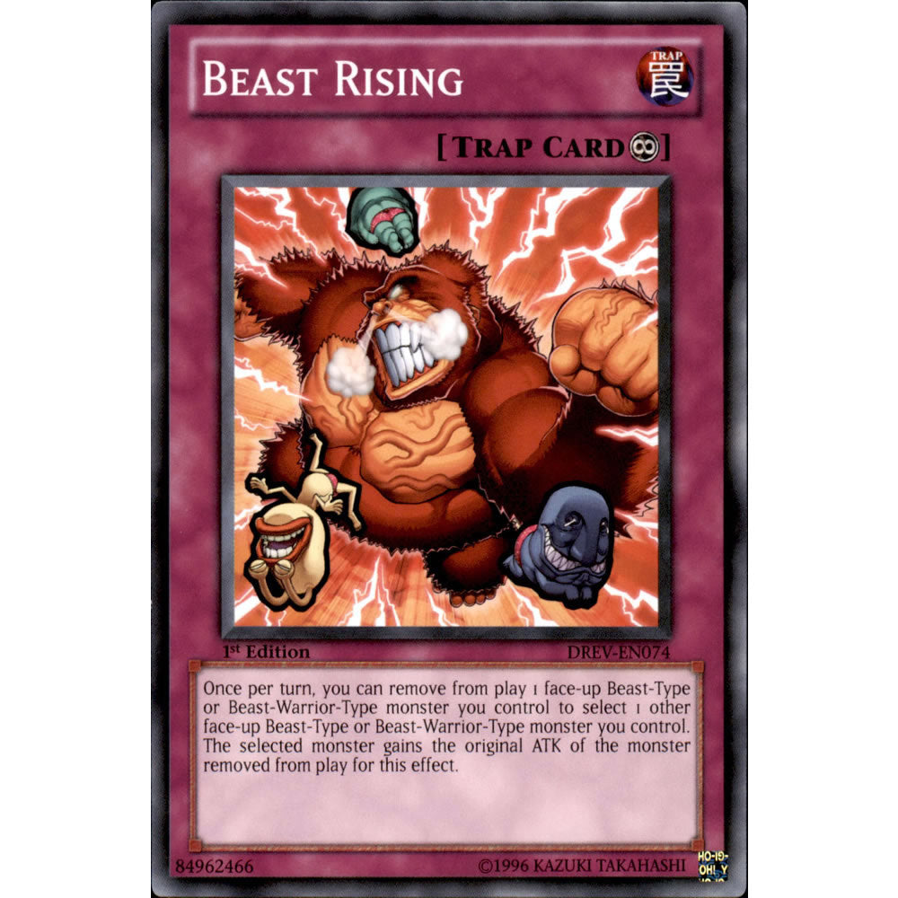 Beast Rising DREV-EN074 Yu-Gi-Oh! Card from the Duelist Revolution Set