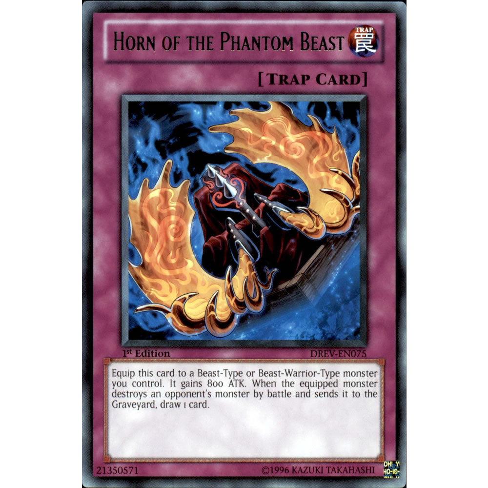 Horn Of The Phantom Beast DREV-EN075 Yu-Gi-Oh! Card from the Duelist Revolution Set