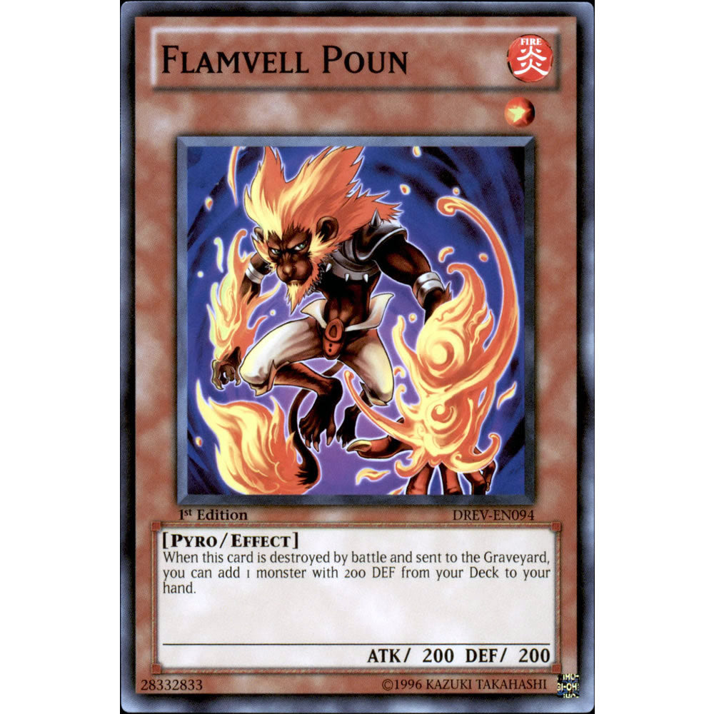 Flamvell Poun DREV-EN094 Yu-Gi-Oh! Card from the Duelist Revolution Set