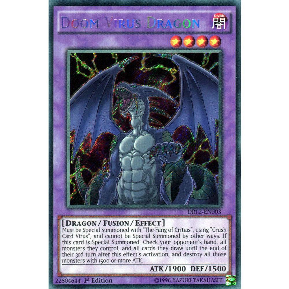 Doom Virus Dragon DRL2-EN003 Yu-Gi-Oh! Card from the Dragons of Legend 2 Set