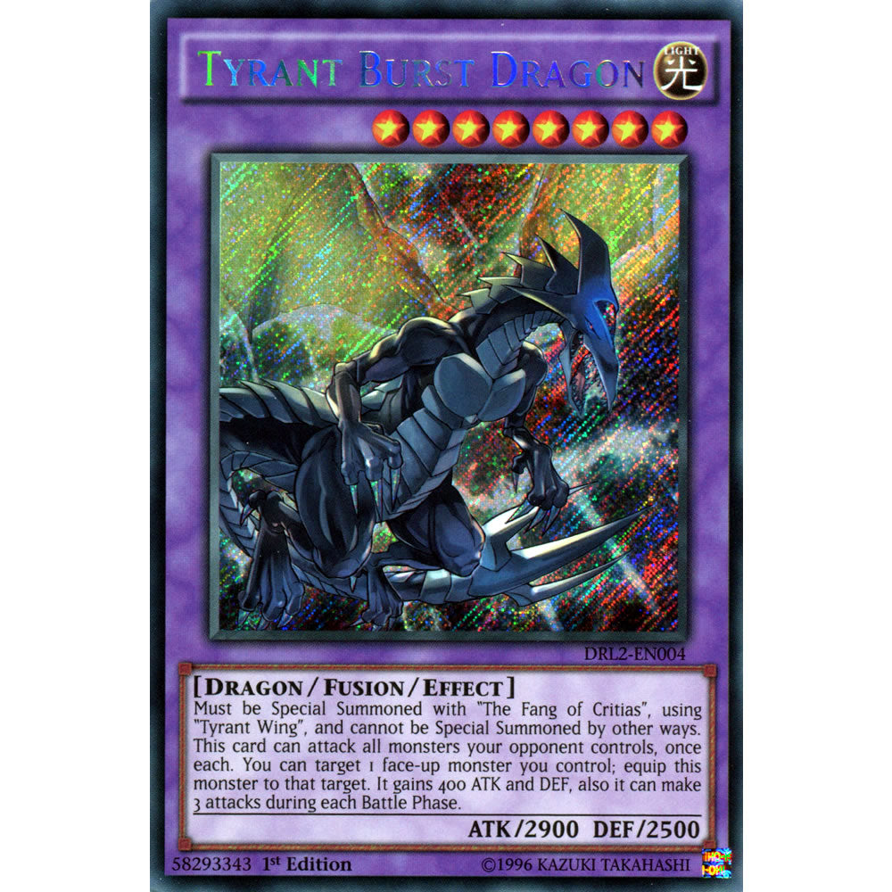 Tyrant Burst Dragon DRL2-EN004 Yu-Gi-Oh! Card from the Dragons of Legend 2 Set