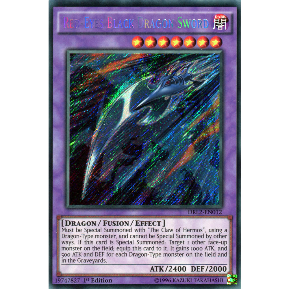 Red-Eyes Black Dragon Sword DRL2-EN012 Yu-Gi-Oh! Card from the Dragons of Legend 2 Set