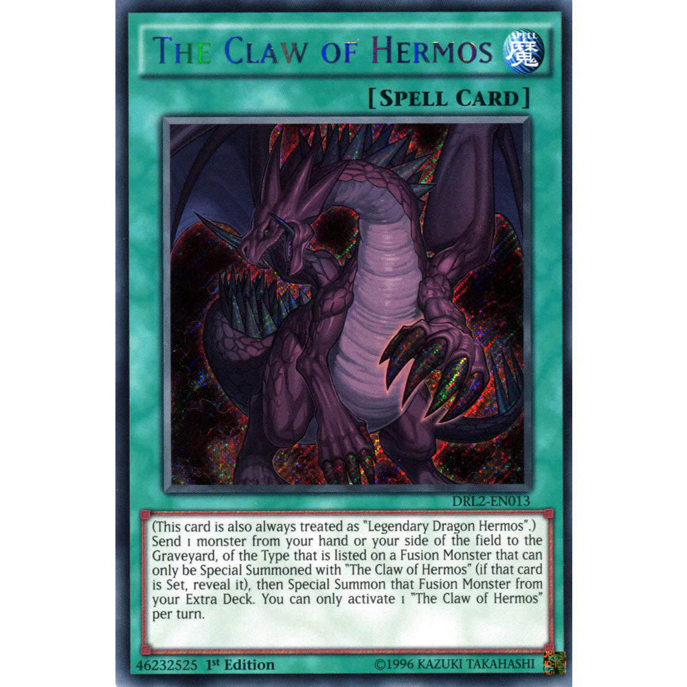 The Claw of Hermos DRL2-EN013 Yu-Gi-Oh! Card from the Dragons of Legend 2 Set