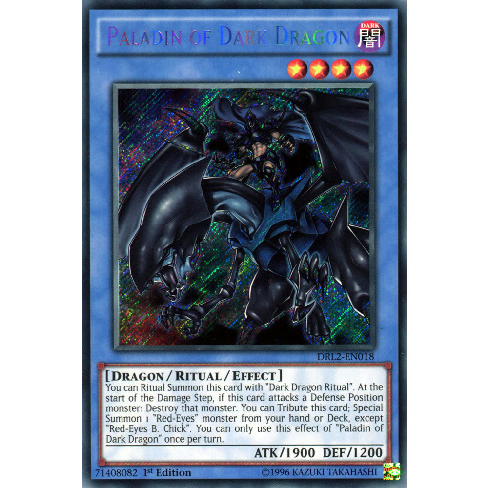 Paladin of Dark Dragon DRL2-EN018 Yu-Gi-Oh! Card from the Dragons of Legend 2 Set