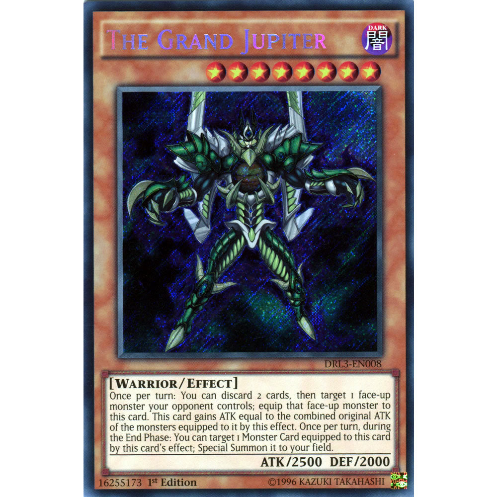 The Grand Jupiter DRL3-EN008 Yu-Gi-Oh! Card from the Dragons of Legend Unleashed Set