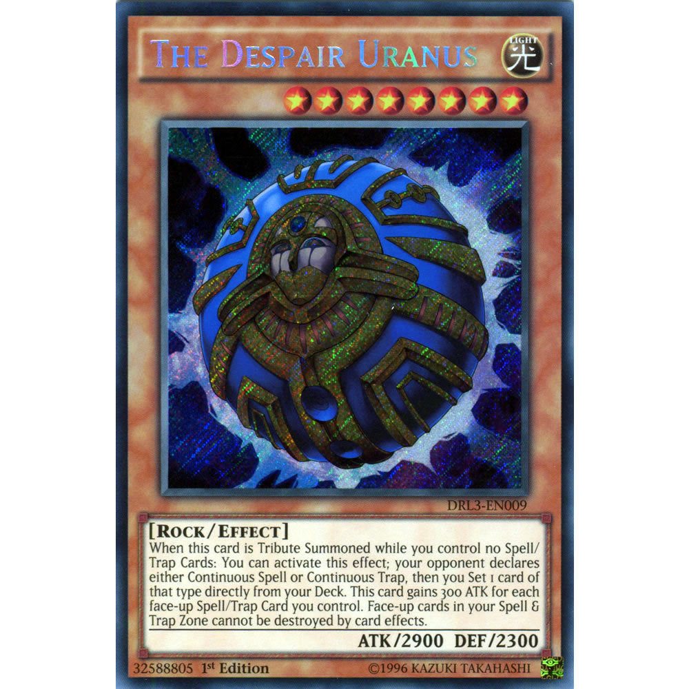The Despair Uranus DRL3-EN009 Yu-Gi-Oh! Card from the Dragons of Legend Unleashed Set