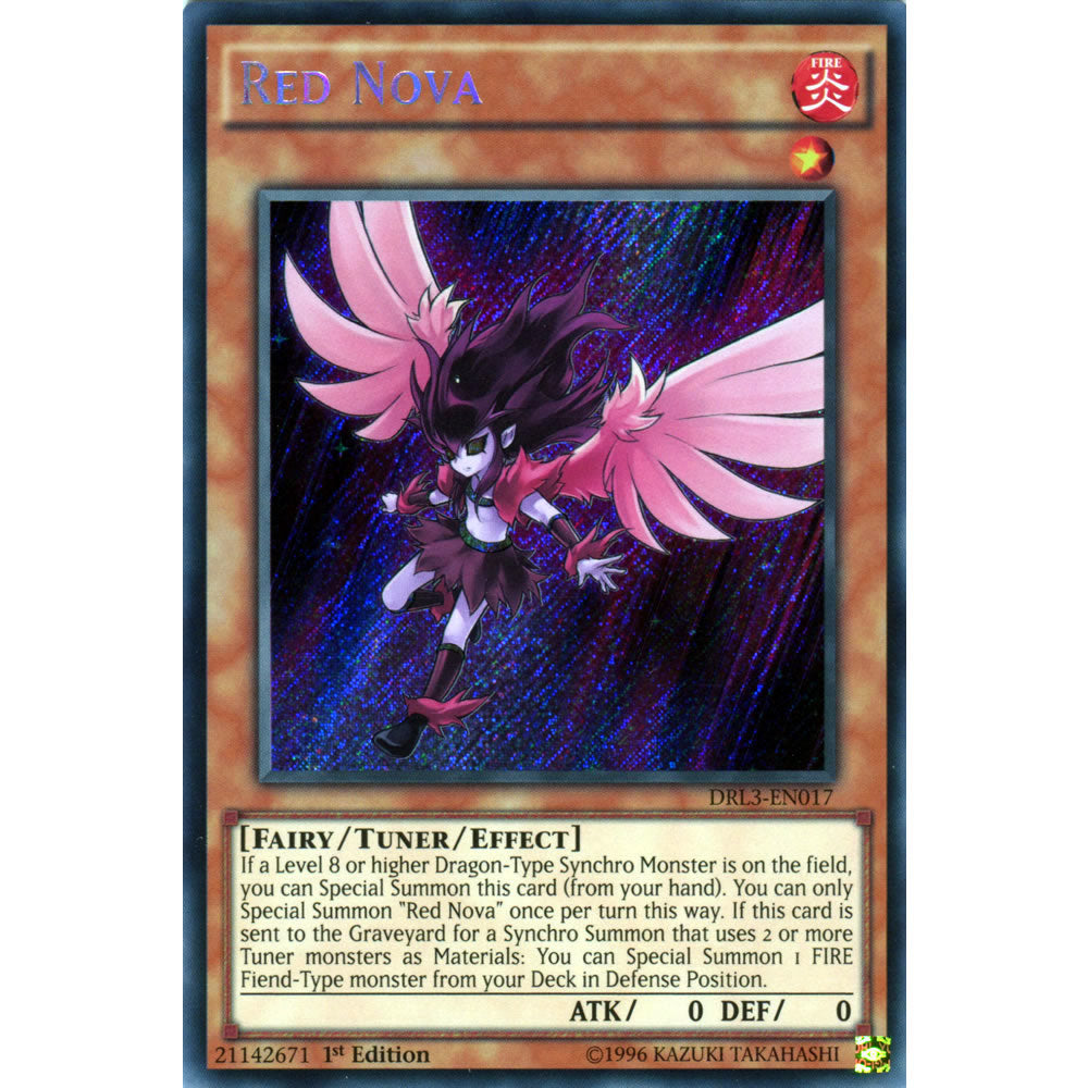 Red Nova DRL3-EN017 Yu-Gi-Oh! Card from the Dragons of Legend Unleashed Set