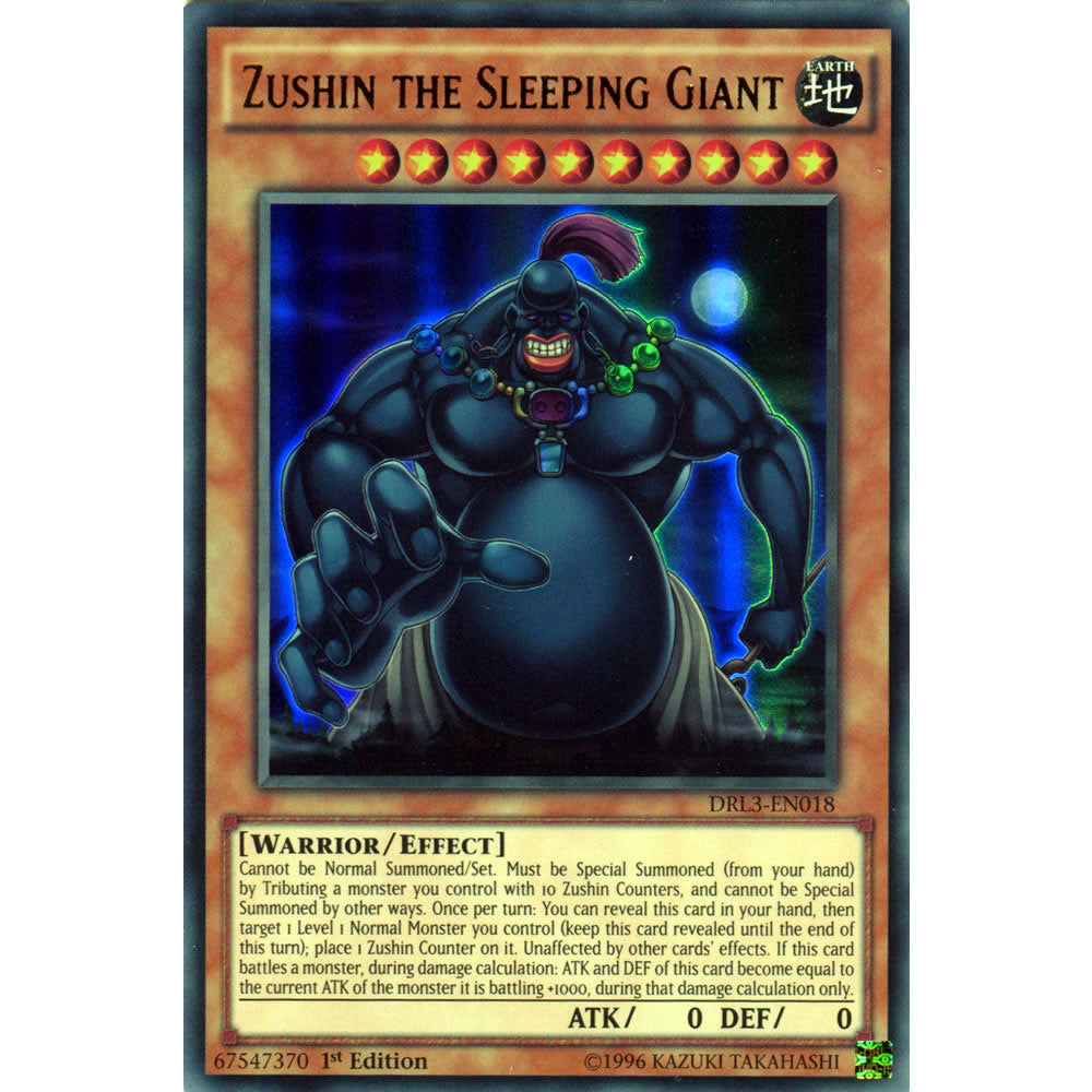 Zushin the Sleeping Giant DRL3-EN018 Yu-Gi-Oh! Card from the Dragons of Legend Unleashed Set