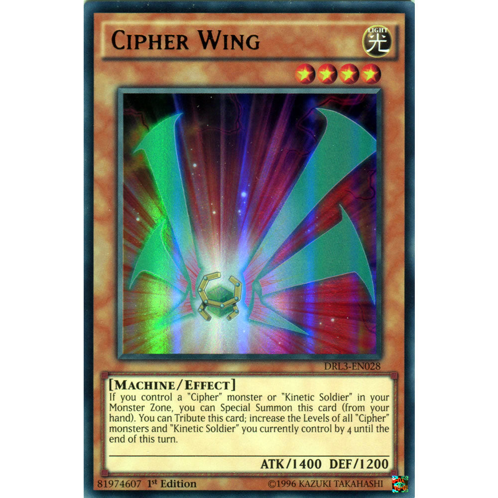 Cipher Wing DRL3-EN028 Yu-Gi-Oh! Card from the Dragons of Legend Unleashed Set