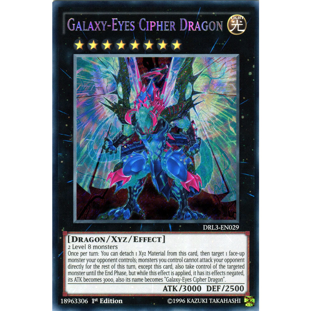 Galaxy-Eyes Cipher Dragon DRL3-EN029 Yu-Gi-Oh! Card from the Dragons of Legend Unleashed Set