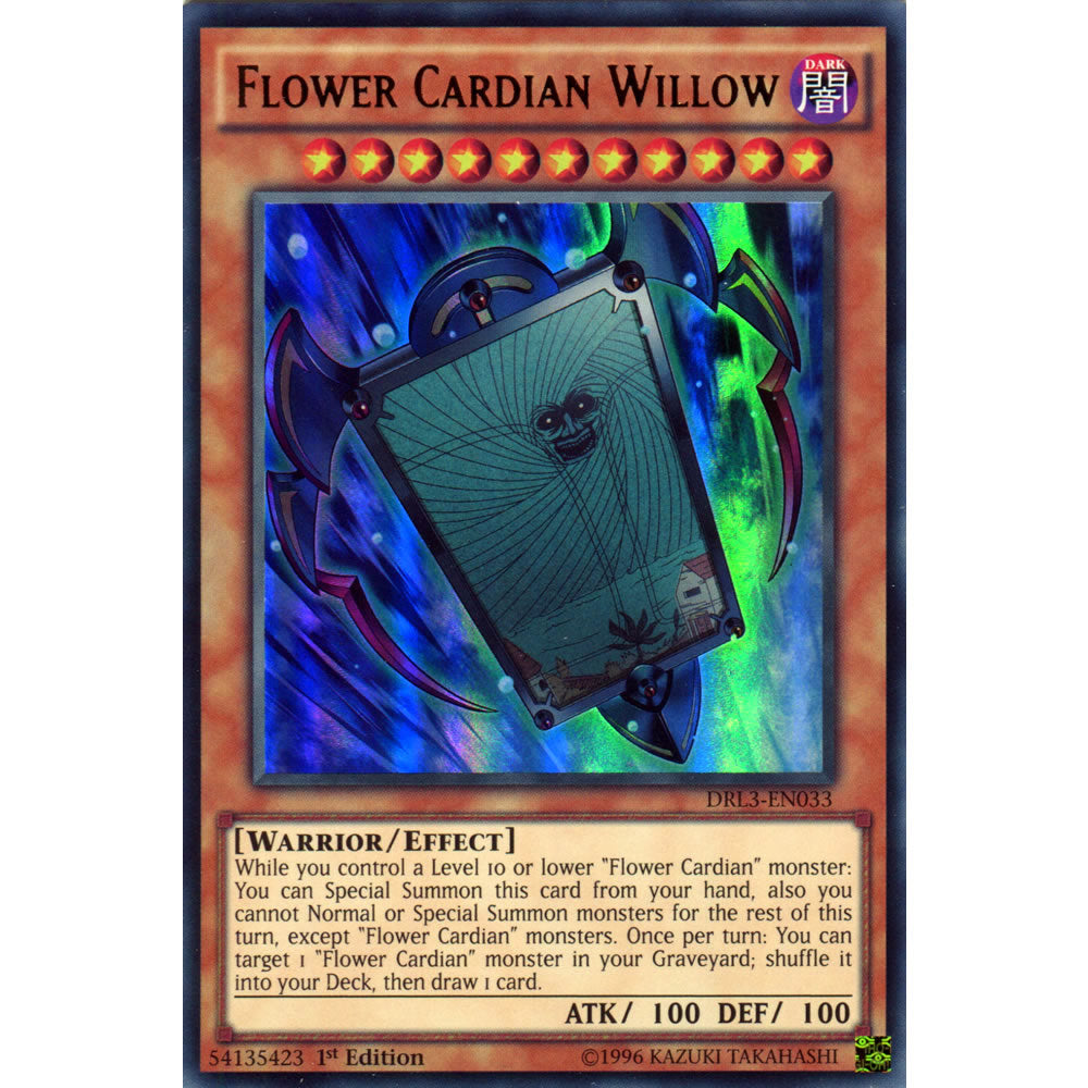 Flower Cardian Willow DRL3-EN033 Yu-Gi-Oh! Card from the Dragons of Legend Unleashed Set