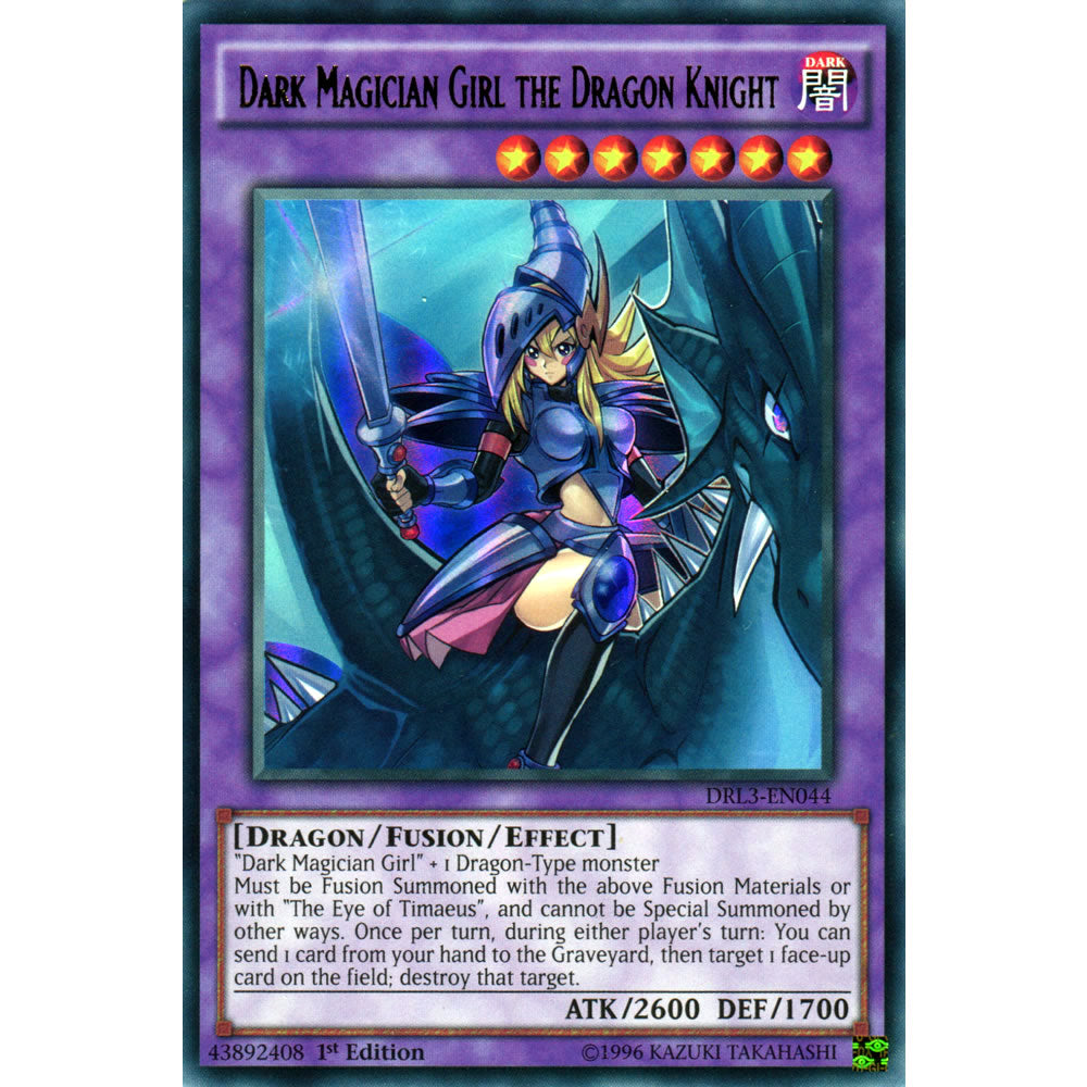 Dark Magician Girl the Dragon Knight DRL3-EN044 Yu-Gi-Oh! Card from the Dragons of Legend Unleashed Set