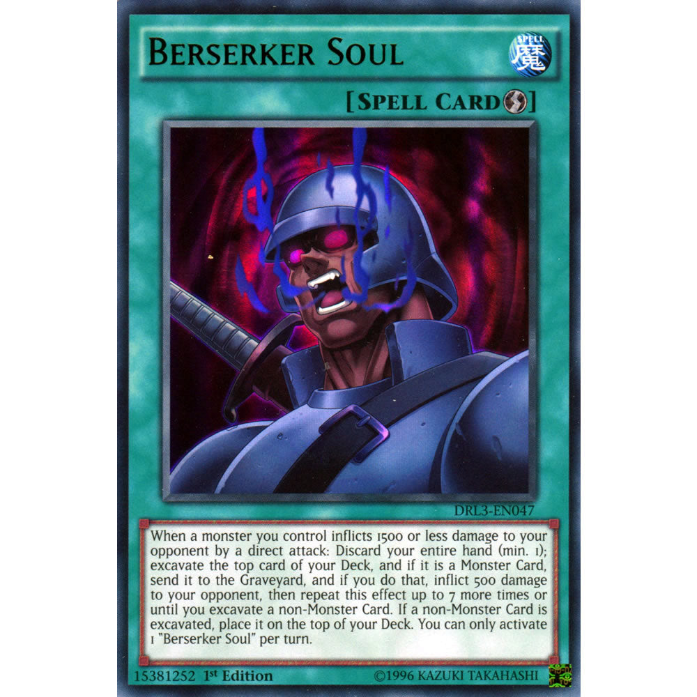 Berserker Soul DRL3-EN047 Yu-Gi-Oh! Card from the Dragons of Legend Unleashed Set