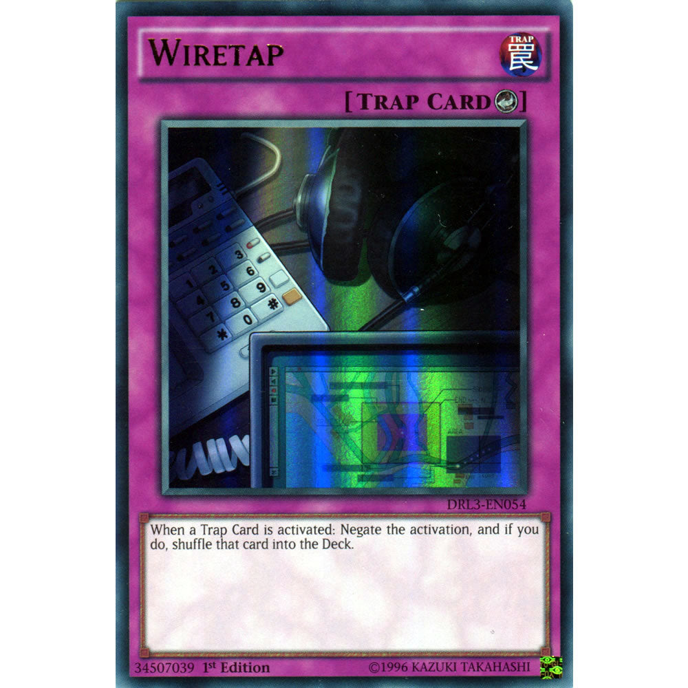 Wiretap DRL3-EN054 Yu-Gi-Oh! Card from the Dragons of Legend Unleashed Set