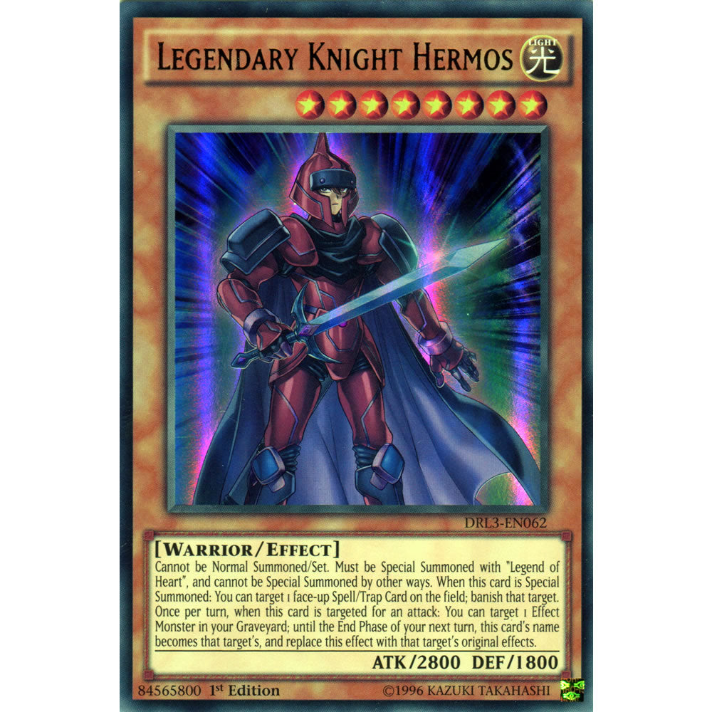 Legendary Knight Hermos DRL3-EN062 Yu-Gi-Oh! Card from the Dragons of Legend Unleashed Set