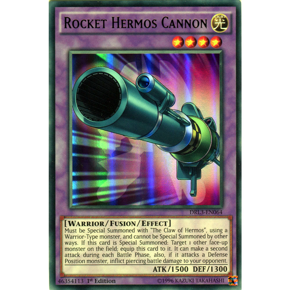 Rocket Hermos Cannon DRL3-EN064 Yu-Gi-Oh! Card from the Dragons of Legend Unleashed Set