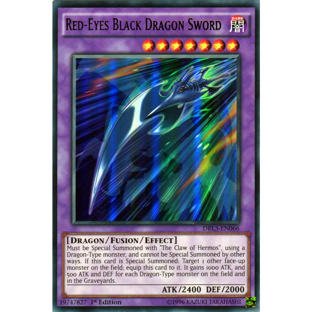 Red-Eyes Black Dragon Sword DRL3-EN066 Yu-Gi-Oh! Card from the Dragons of Legend Unleashed Set