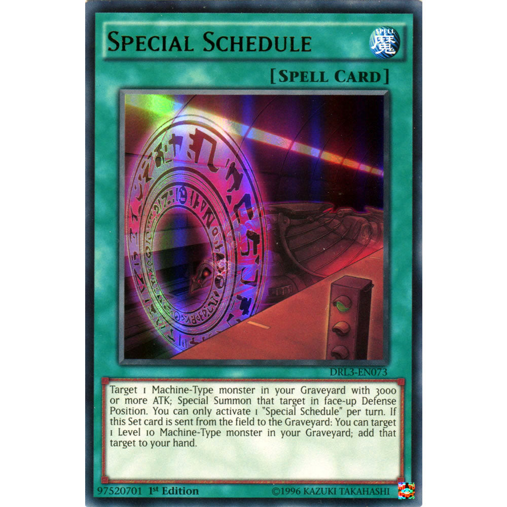 Special Schedule DRL3-EN073 Yu-Gi-Oh! Card from the Dragons of Legend Unleashed Set