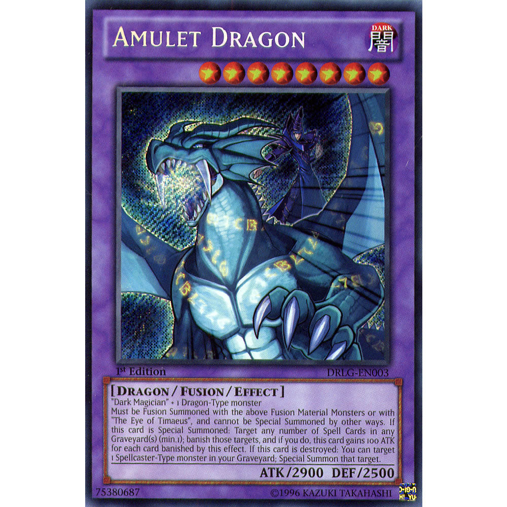Amulet Dragon DRLG-EN003 Yu-Gi-Oh! Card from the Dragons of Legend Set