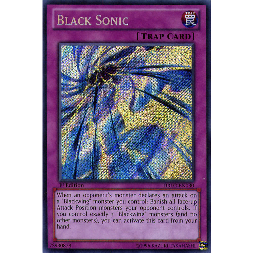 Black Sonic DRLG-EN030 Yu-Gi-Oh! Card from the Dragons of Legend Set