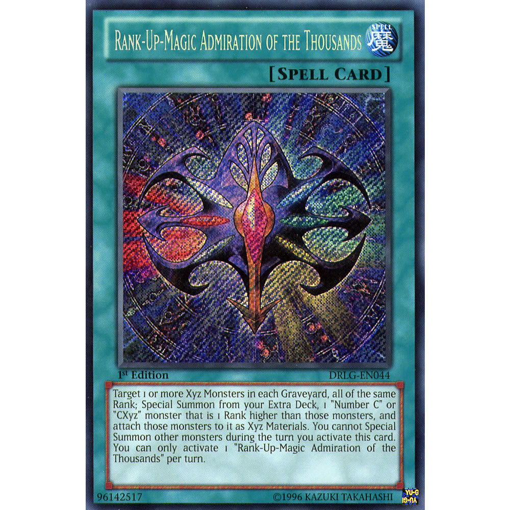 Rank-Up-Magic Admiration of the Thousands DRLG-EN044 Yu-Gi-Oh! Card from the Dragons of Legend Set