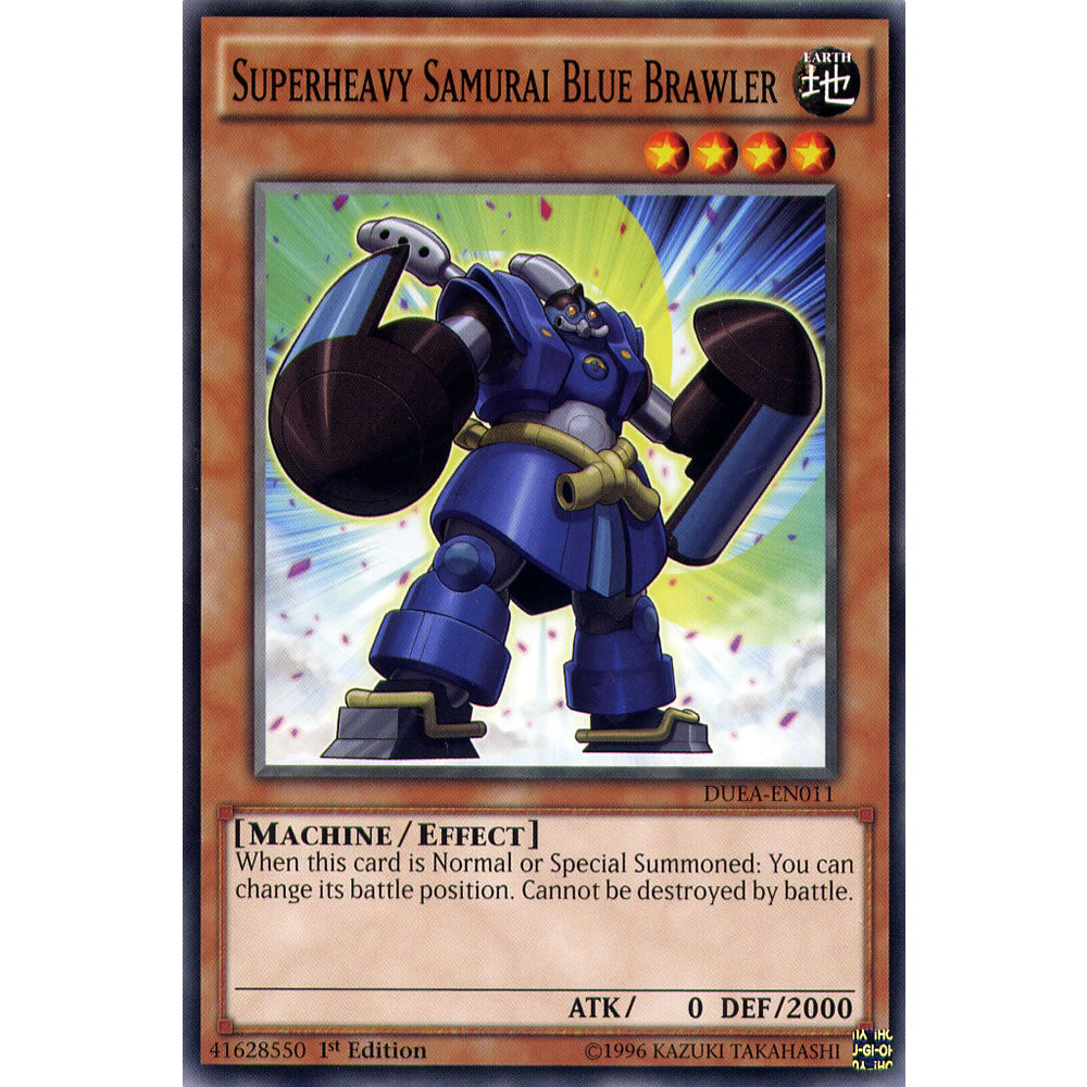 Superheavy Samurai Blue Brawler DUEA-EN011 Yu-Gi-Oh! Card from the Duelist Alliance Set