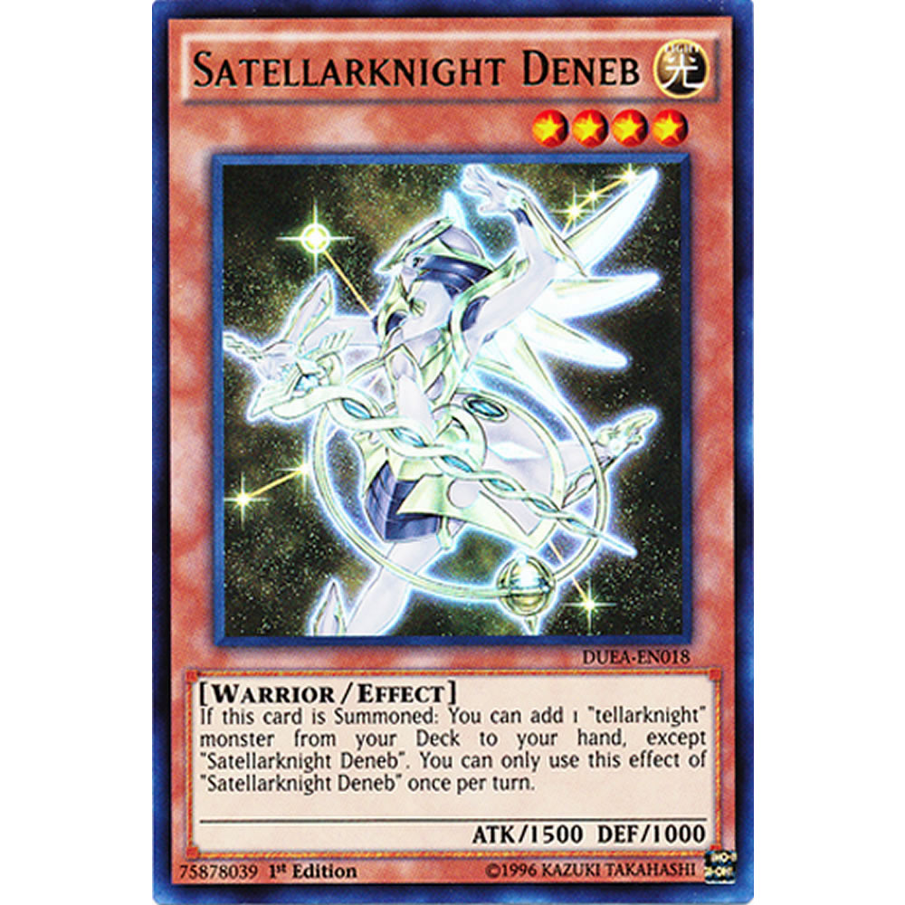 Satellarknight Deneb DUEA-EN018 Yu-Gi-Oh! Card from the Duelist Alliance Set
