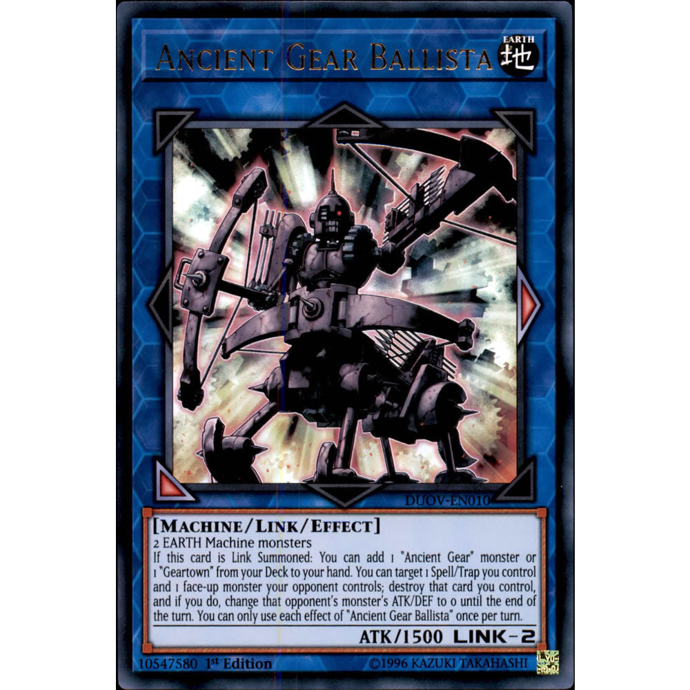 Ancient Gear Ballista DUOV-EN010 Yu-Gi-Oh! Card from the Duel Overload Set