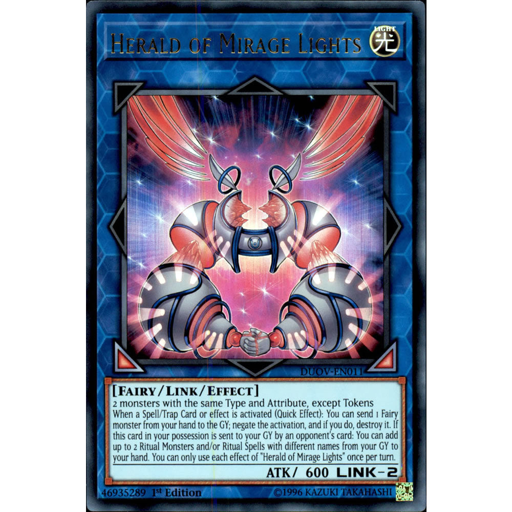 Herald of Mirage Lights DUOV-EN011 Yu-Gi-Oh! Card from the Duel Overload Set