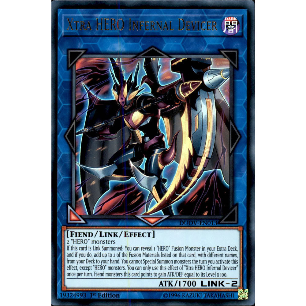 Xtra HERO Infernal Devicer DUOV-EN013 Yu-Gi-Oh! Card from the Duel Overload Set