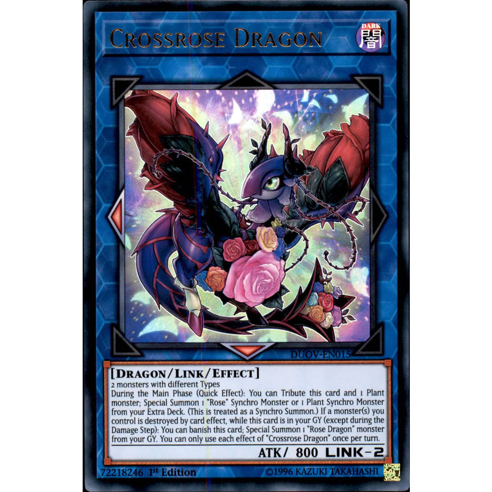 Crossrose Dragon DUOV-EN015 Yu-Gi-Oh! Card from the Duel Overload Set