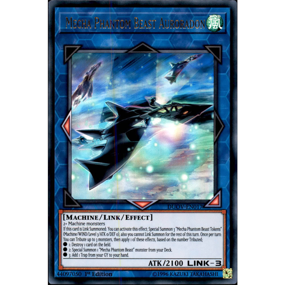 Mecha Phantom Beast Auroradon DUOV-EN017 Yu-Gi-Oh! Card from the Duel Overload Set