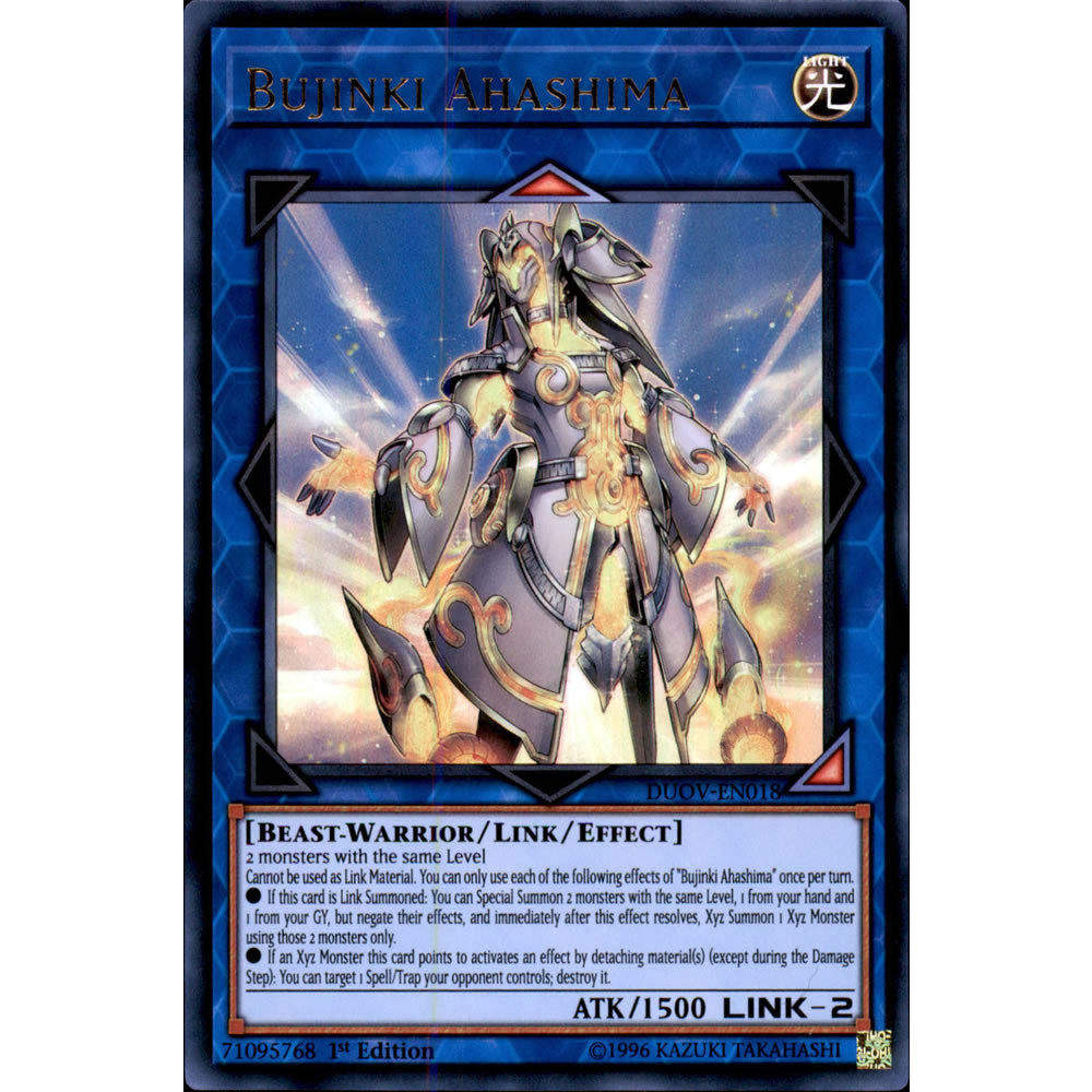 Bujinki Ahashima DUOV-EN018 Yu-Gi-Oh! Card from the Duel Overload Set