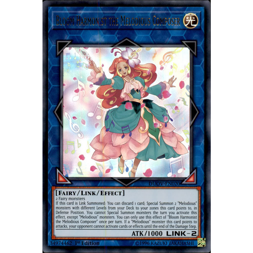 Bloom Harmonist the Melodious Composer DUOV-EN020 Yu-Gi-Oh! Card from the Duel Overload Set