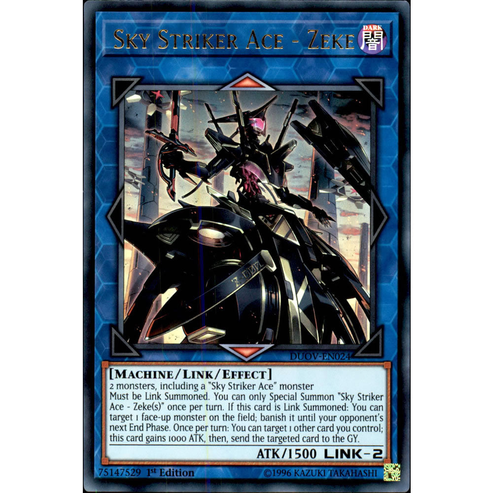 Sky Striker Ace - Zeke DUOV-EN024 Yu-Gi-Oh! Card from the Duel Overload Set