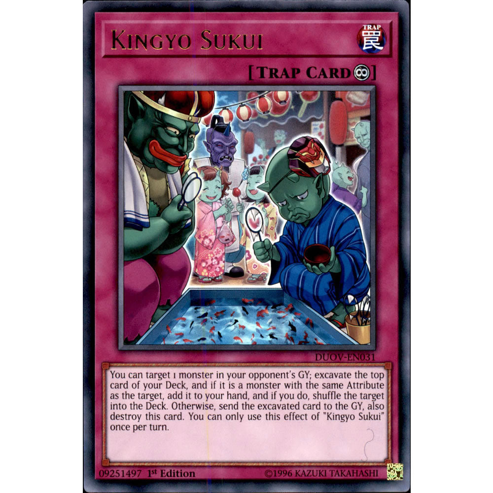 Kingyo Sukui DUOV-EN031 Yu-Gi-Oh! Card from the Duel Overload Set