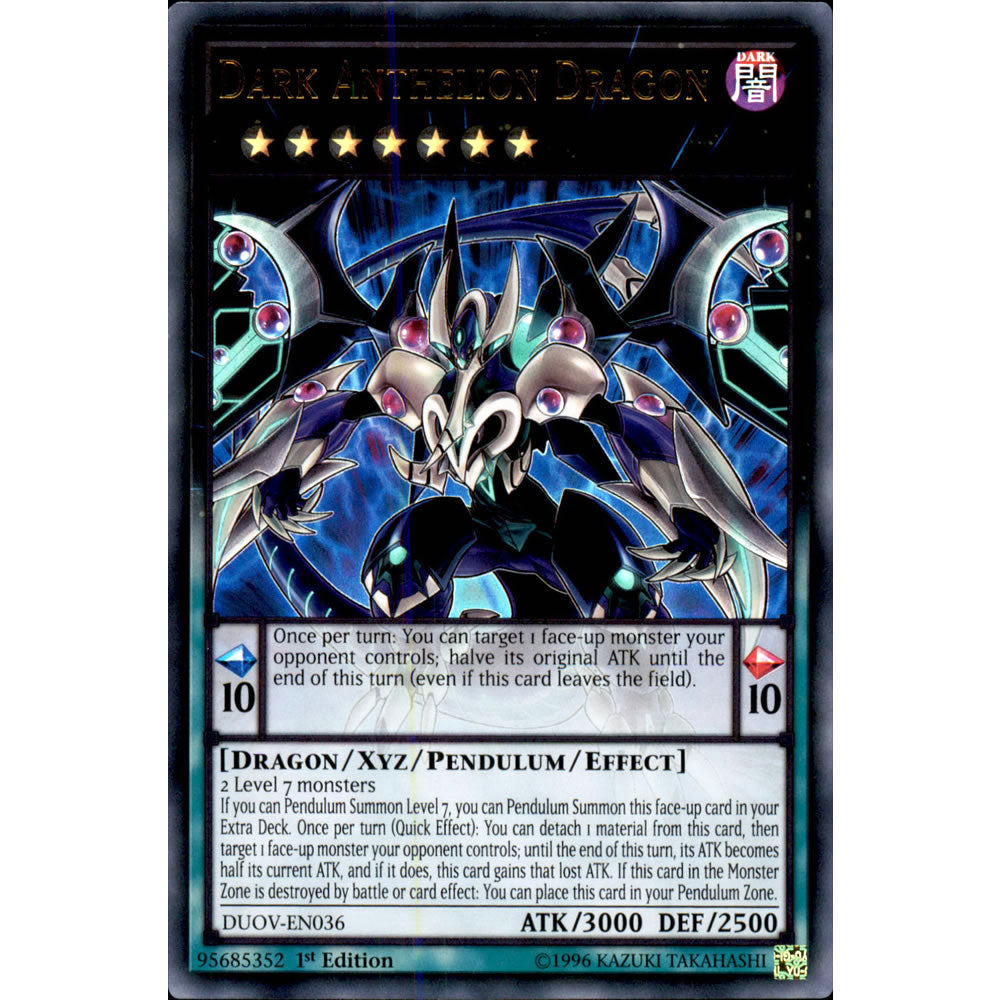 Dark Anthelion Dragon DUOV-EN036 Yu-Gi-Oh! Card from the Duel Overload Set