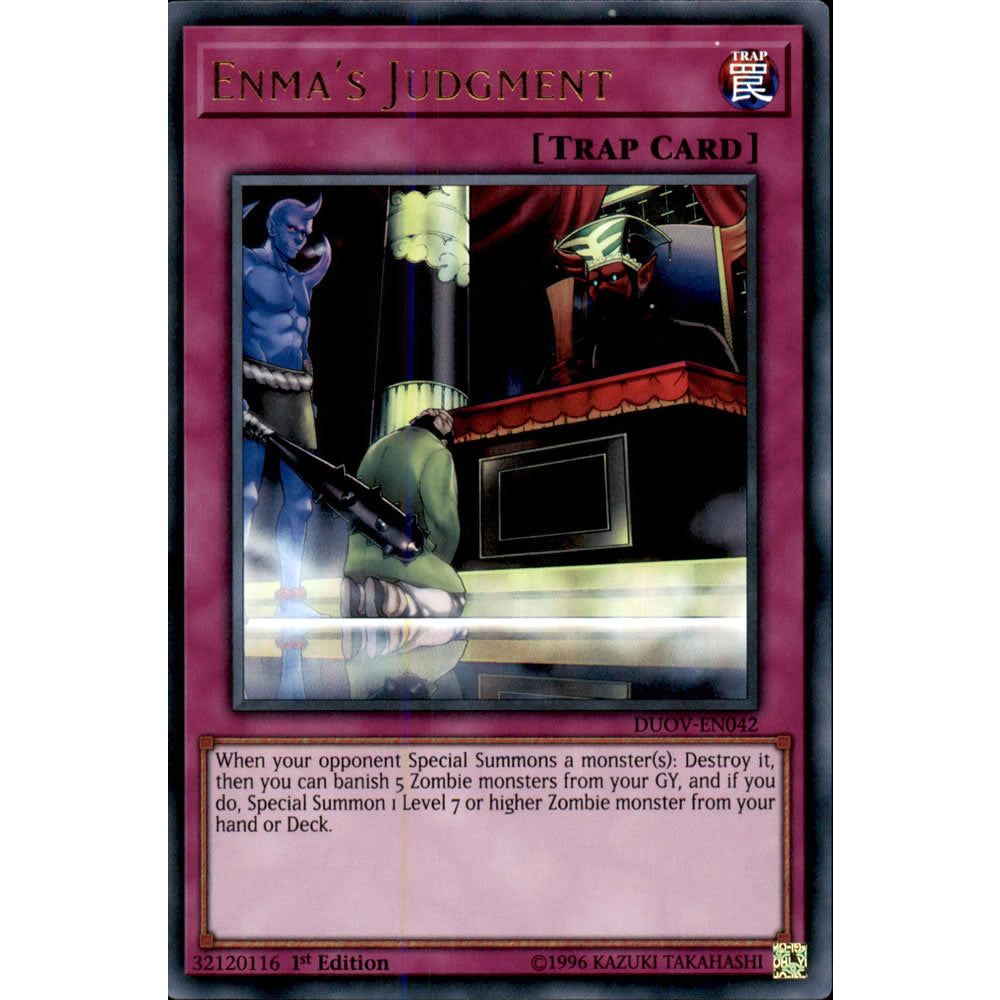 Enma's Judgment DUOV-EN042 Yu-Gi-Oh! Card from the Duel Overload Set