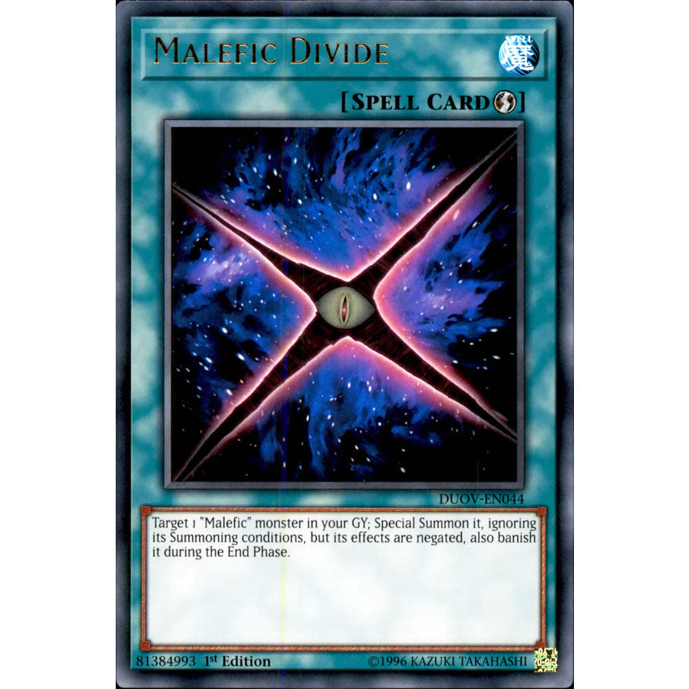 Malefic Divide DUOV-EN044 Yu-Gi-Oh! Card from the Duel Overload Set