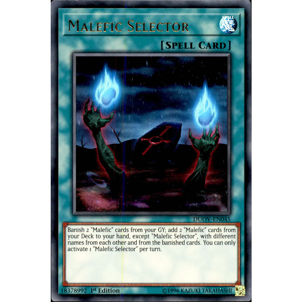 Malefic Selector DUOV-EN045 Yu-Gi-Oh! Card from the Duel Overload Set