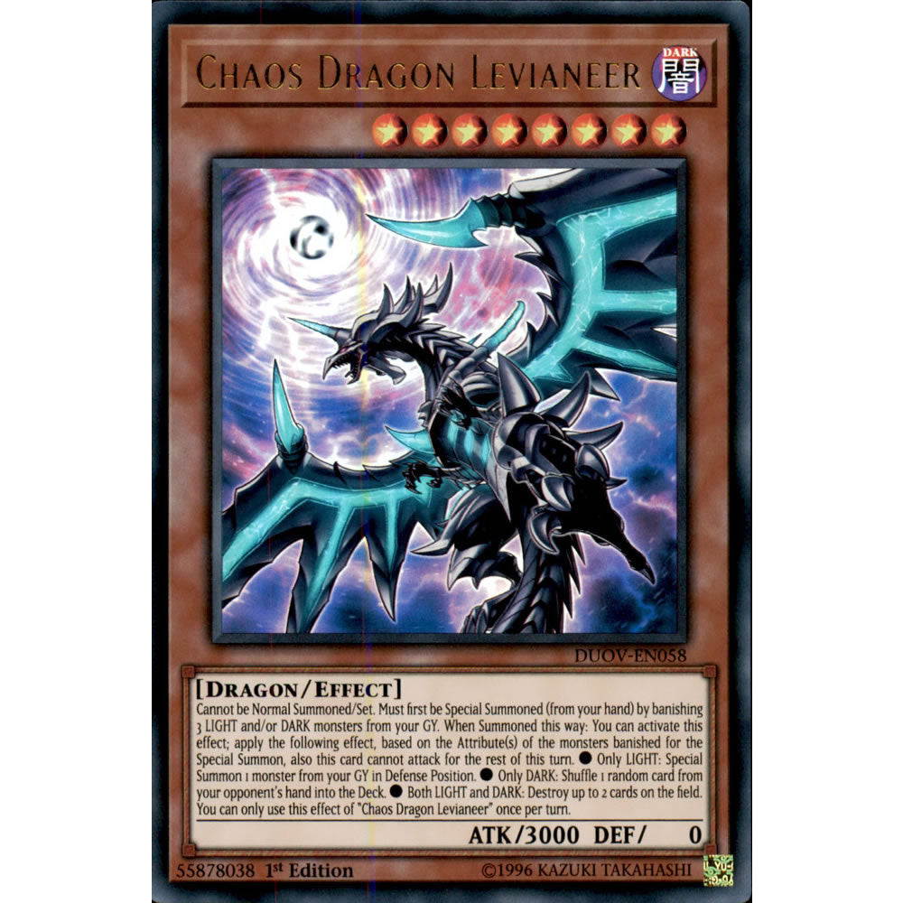 Chaos Dragon Levianeer (alternate art) DUOV-EN058 Yu-Gi-Oh! Card from the Duel Overload Set
